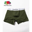 フルーツオブザルーム FRUIT OF THE LOOM FRUIT OF THE LOOM/フルーツオブザルーム 無地ボクサーパンツ / メンズ アンダーウェア 伸縮性 ギフト BOX付き プレゼント ギフト (カーキー【返品不可商品】