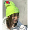 フルーツオブザルーム FRUIT OF THE LOOM ANM SIMPLE KNIT CAP (イエロー)