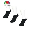 フルーツオブザルーム FRUIT OF THE LOOM FRUIT OF THE LOOM/フルーツオブザルーム 無地アンクル丈スニーカーソックス3足セット ...