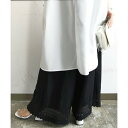 アンドイット and it_ 裾レースコットンリネンペチパンツ ペチコート エミュラル 【MーL】レディース 春夏秋冬 ボトムス パンツ ぺチパンツ ロング丈 ...