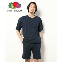 フルーツオブザルーム FRUIT OF THE LOOM FRUIT OF THE LOOM/フルーツオブザルーム 裏毛半袖セットアップ / ルームウェア パジ...