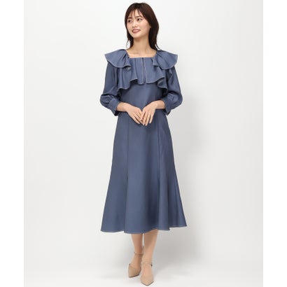 ミッシュマッシュ MISCH MASCH 【2024春夏新作】ポリデニムラッフルワンピース/MM417409 (BLUE) ミッシュマッシュ MISCH MASCH 【2024春夏新作】ポリデニムラッフルワンピース/MM417409 (BLUE)