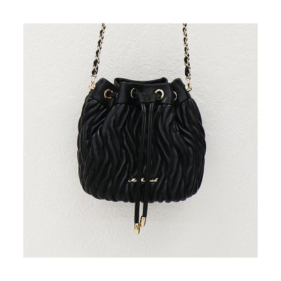 ミッシュマッシュ MISCH MASCH 【2024春夏新作】キルティング巾着バッグ/MM358004 (BLACK)