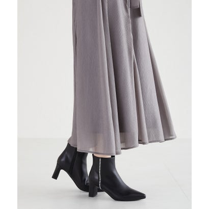 ミッシュマッシュ MISCH MASCH パールラインヒールブーツ/MO33402 （BLACK）