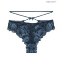アンブラ ANNEBRA Mixing ストリングデザインレースショーツ【返品不可商品】 (ダークグレー)(4)