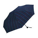 【Wpc.公式】雨傘 耐風 大きい UNISEX WIND RESISTANCE 65cm 大きめ 傘 風に強い 晴雨兼用 メンズ レディース 折りたたみ 折り畳み傘 男性 女性 折りたたみ傘(ストライプ)