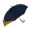 【Wpc.公式】雨傘 UNISEX バックプロテクトアンブレラ 大きい 大きめ 鞄濡れない 継続撥水 晴雨兼用 ジャンプ傘 メンズ レディース 長傘 (ネイビー...