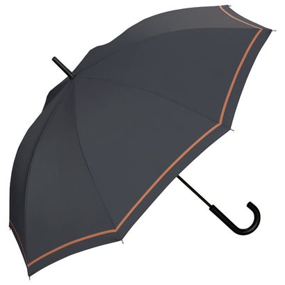 【Wpc.公式】雨傘 耐風 大きい UNISEX WIND RESISTANCE 65cm 大きめ 傘 風に強い 耐風傘 ジャンプ傘 メンズ レディース 長傘(チャコールシングルライン)