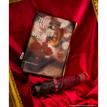 【Wpc.公式】ビニール傘 メトロポリタン美術館 名画アンブレラ ミニ 49cm 傘 レディース 雨傘 折りたたみ傘 折り畳み傘 折りたたみ 折り畳み （ルノワール/菊の花束）