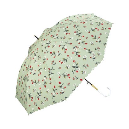 【Wpc.公式】雨傘 ストロベリーガーデン 親骨58cm ジャンプ傘 晴雨兼用 傘 レディース 長傘 おしゃれ 可愛い 女性 通勤 通学 (ピスタチオ)