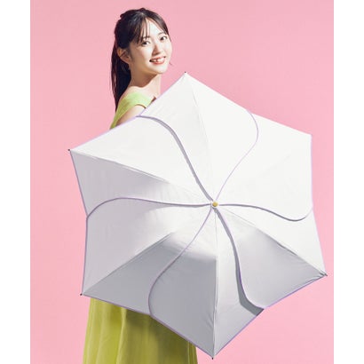 【Wpc.公式】最強の日傘 UVO(ウーボ) 3段 フローラル 55cm 完全遮光 遮熱 UVカット100% 晴雨兼用 大きい 傘 レディース 折りたたみ 大きめ 折りたたみ傘 折り畳み（オフ）