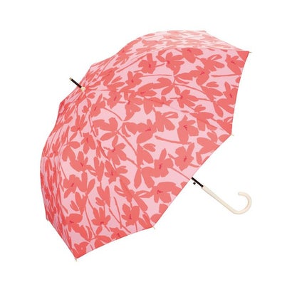 【Wpc.公式】雨傘 クロッカス 親骨58cm ジャンプ傘 晴雨兼用 傘 レディース 長傘 おしゃれ 可愛い 女性 通勤 通学 （レッド）