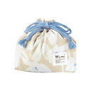 【Wpc.公式】ランチ巾着 はっ水加工 保冷剤ポケット付き お弁当入れ お弁当袋 レディース ギフト プレゼント (クロッカスベージュ)
