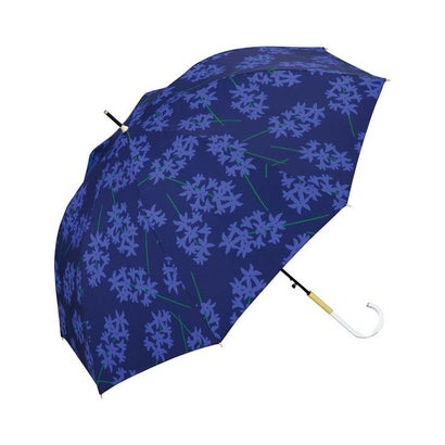 【Wpc.公式】雨傘 ヒヤシンス 58cm ジャンプ傘 晴雨兼用 傘 レディース 長傘 (ネイビー) 【Wpc.公式】雨傘 ヒヤシンス 58cm ジャンプ傘 晴雨兼用 傘 レディース 長傘 (ネイビー)
