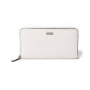 ジーノマリーナリュクス gino marina luxe 鹿革ラウンド長財布 (ホワイト)(4)
