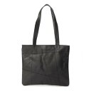 ジーノマリーナリュクス gino marina luxe スプリットレザーパッチワークトートバッグ (ブラック)