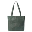 ジーノマリーナリュクス gino marina luxe オーストリッチ本革パッチワークトートバッグ (ダークグリーン)