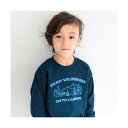 ブランシェス branshes 【WEB限定/DRC】綿100%bコレグラフィック長袖Tシャツ ロンT (ブルー)