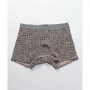 コムサメン COMME CA MEN コムサメン 千鳥柄 ボクサーパンツ【返品不可商品】 (グレージュ)
