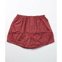 コムサメン COMME CA MEN コムサメン ハト&ストライプ柄 トランクス【返品不可商品】 (レッド)