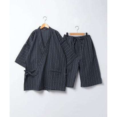 コムサメン COMME CA MEN コムサメン 太ストライプ 甚平 （コン）