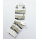 コムサメン COMME CA MEN コムサメン メッシュボーダー ソックス (オフホワイト)