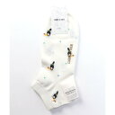 コムサメン COMME CA MEN コムサメン オオハシ柄 ショート丈ソックス (オフホワイト)