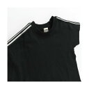ブランシェス branshes 【WEB限定/DRC/お肌に嬉しい綿100%】袖ラインテープ半袖TBIGシャツ (85:ブラック)