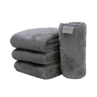 リバランス REBALANCE マイクロファイバー フェイスタオル 4枚セット タオルセット ギフト まとめ買い (スモーキーグレー)