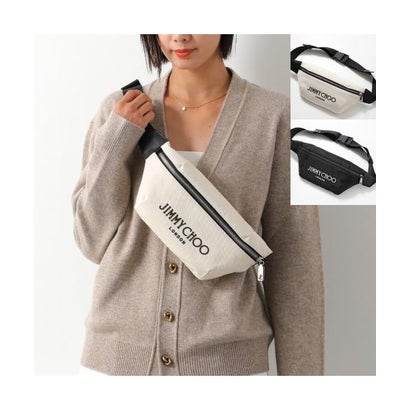 ジミー チュー JIMMY CHOO Jimmy Choo ボディバッグ FINSLEY CZM DNH ロゴ （BLACK...