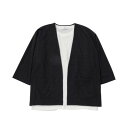 マックハウス Mac-House URBAN COLLECTION アーバンコレクション 梨地クロップドカーディガンアンサンブル 5773577 (チャコール)