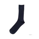 マックハウス Mac-House NAVY ネイビー リブ編みクルーソックス 820ー1050MH (ネイビー)