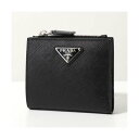 プラダ PRADA PRADA 二つ折り財布 2ML049 QHH ミニ財布 (F0002/NERO)