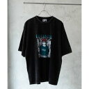 マックハウス Mac-House RED CAP GIRL レッドキャップガール スノーウォッシュ加工Tシャツ 24339R (ブラックB)