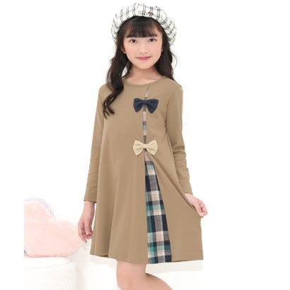コドモフク ビー 子供服Bee リボン切り替えワンピース