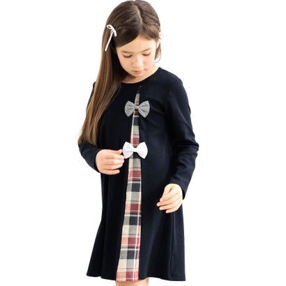 コドモフク ビー 子供服Bee リボン切り替えワンピース