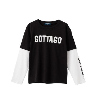 マックハウス Mac-House TーGRAPHICS ティーグラフィックス フェイクレイヤード長袖Tシャツ MAB23227 （ブラック）