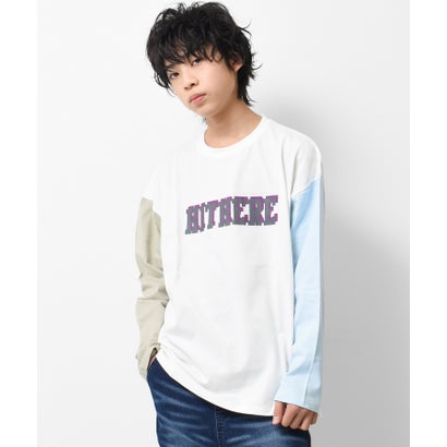Rakuten - ラット エフェクト RAT EFFECT HITHEREロゴプリントロングTシャツ （オフホワイト）