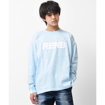 ラット エフェクト RAT EFFECT RENBプリントライン袖リブロングTシャツ （サックス）