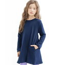 コドモフク ビー 子供服Bee 裏起毛無地ワンピース
