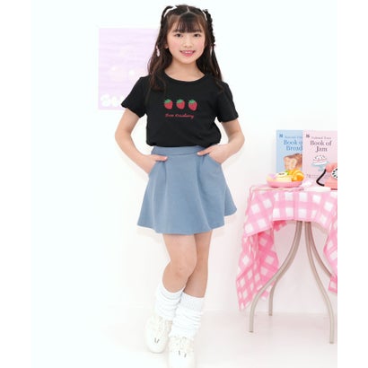 コドモフク ビー 子供服Bee プリントTシャツ （ストロベリー×ブラック）
