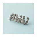 ミュウミュウ Miu Miu MIUMIU バレッタ 5JF082 2DNC ヘアクリップ クリスタル (F0OKL/ACCIAIO+CRYSTAL)