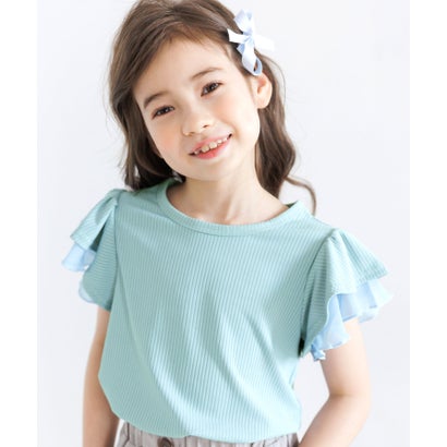 コドモフク ビー 子供服Bee フレア袖トップス （ベビーブルー）