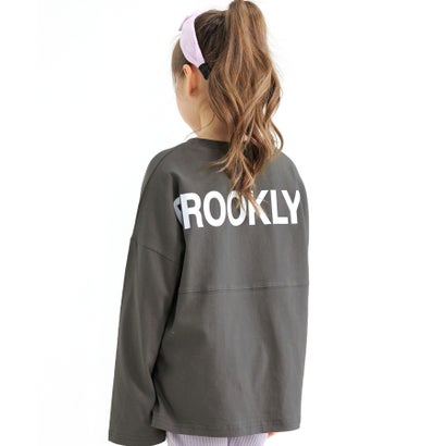 コドモフク ビー 子供服Bee バックロゴTシャツ （チャコール地）