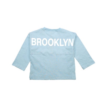 コドモフク ビー 子供服Bee 長袖Tシャツ （Nくすみブルー地）