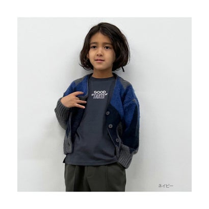 マックハウス Mac-House GOOD CREW グッド クルー アーガイルVネックカーディガン PMHGC221109 (ネイビー)