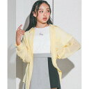 ジディー ZIDDY 袖開きシアーシャツ&Tシャツセット(130~160cm) (イエロー)