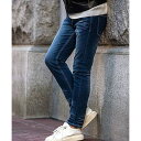 キャバリア CavariA CavariA 立体ヒゲシャーリングパンツ デニムパンツ (NAVY(ネイビー))