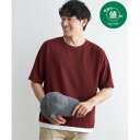 イッカ ikka 【コスパ最強/吸水速乾】ドライ鹿の子5分袖レイヤードTシャツ (ワイン)(4)