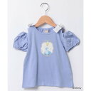 プティマイン petit main 【Disney】2way肩リボンTシャツ (L・ブル-)